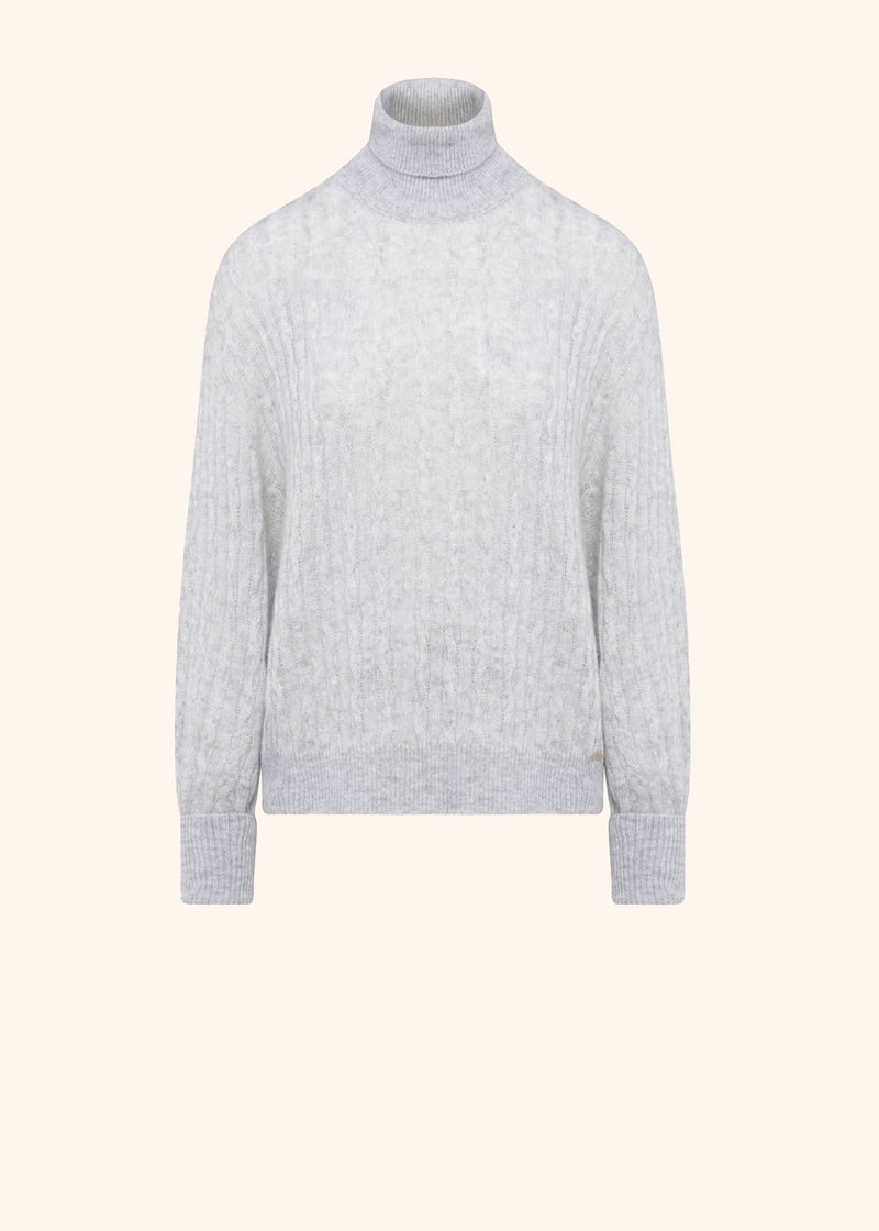 Kiton light grey jersey for woman, in cashmere 1