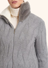 Kiton medium grey sweater for woman, in cashmere 4