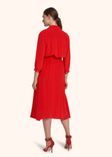 Kiton red dress for woman, in silk 3