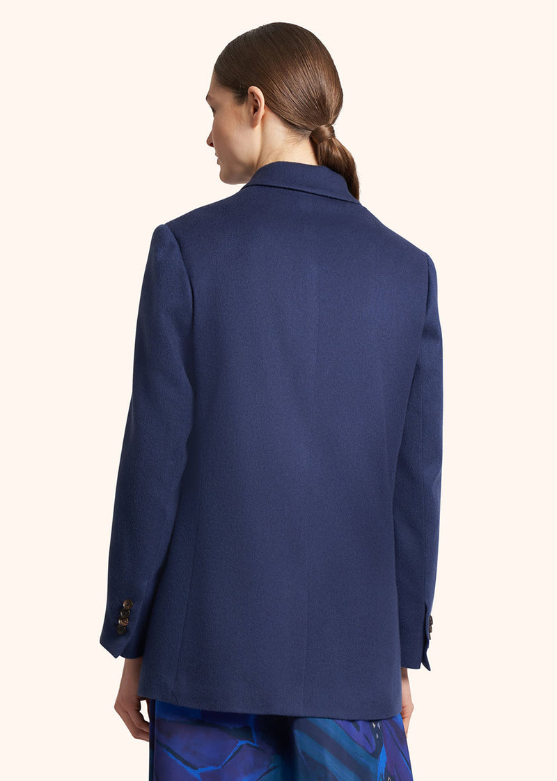 Kiton blue jacket for woman, in cashmere 3