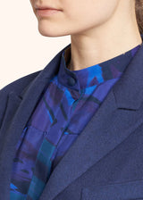 Kiton blue jacket for woman, in cashmere 4
