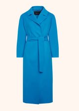 Kiton turquoise coat for woman, in cashmere 1