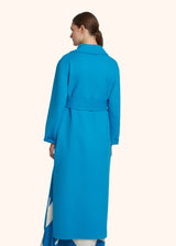 Kiton turquoise coat for woman, in cashmere 3