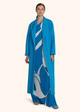 Kiton turquoise coat for woman, in cashmere 5
