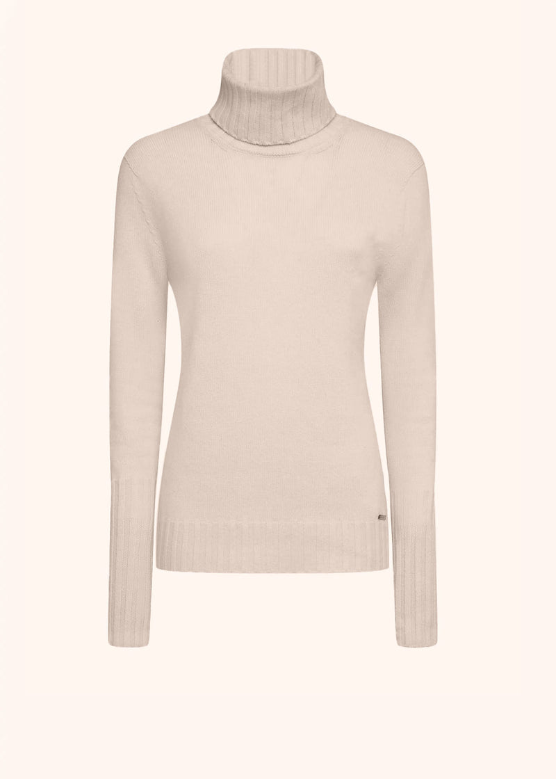 Kiton light beige jersey for woman, in cashmere 1