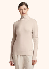 Kiton light beige jersey for woman, in cashmere 2
