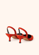 Kiton red shoes for woman, in goatskin 3