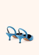 Kiton ocean blue shoes for woman, in goatskin 3