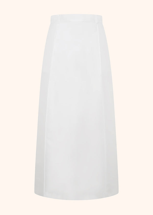 Kiton optical white skirt for woman, in cotton 1