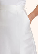 Kiton optical white skirt for woman, in cotton 4