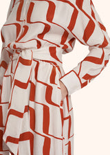 Kiton orange dress for woman, in silk 4