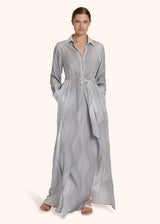 Kiton grey dress for woman, in silk 5
