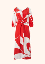 Kiton red dress for woman, in silk 1