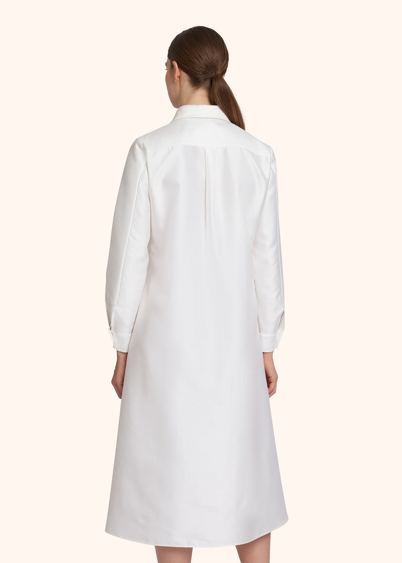 Kiton optical white dress for woman, in cotton 3