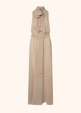 Kiton light beige dress for woman, in silk 1
