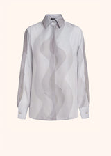 Kiton grey shirt for woman, in silk 1