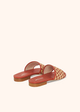 Kiton brown sandal for woman, in viscose 3