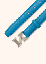 Kiton turquoise belt for woman, in deerskin 3