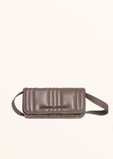Kiton taupe ebe - bag for woman, in calfskin 1