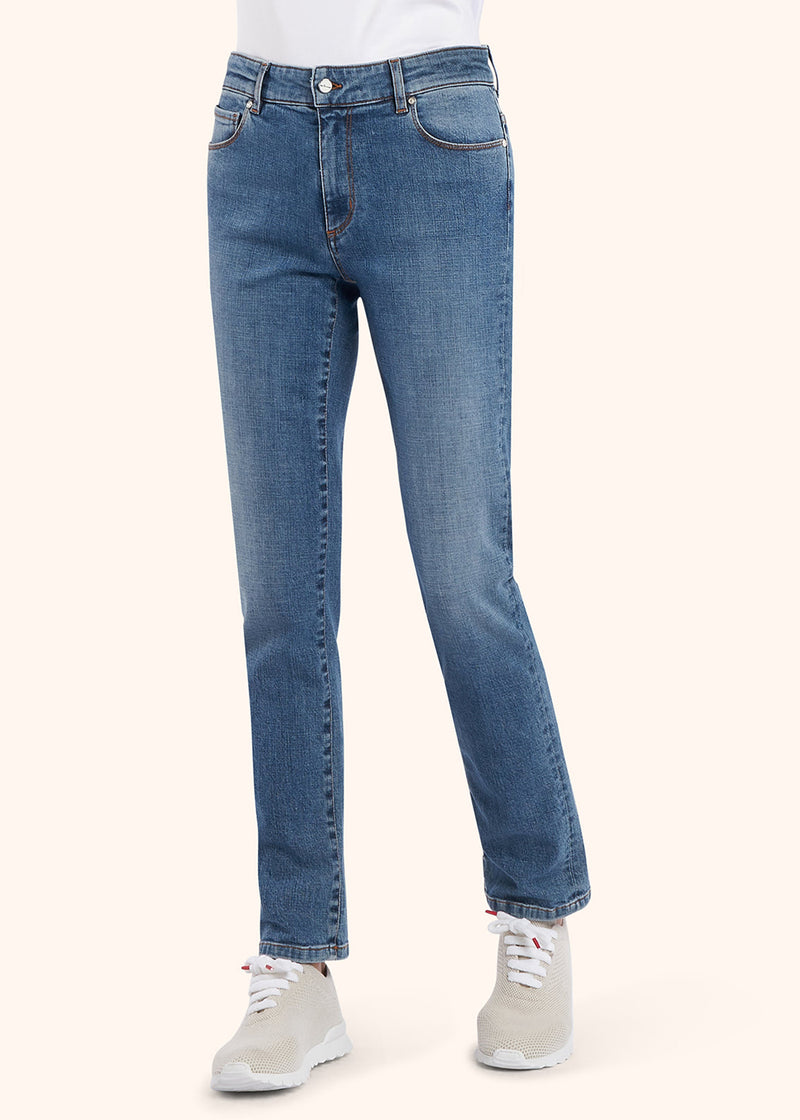 Kiton jeans jns trousers for woman, in cotton 2
