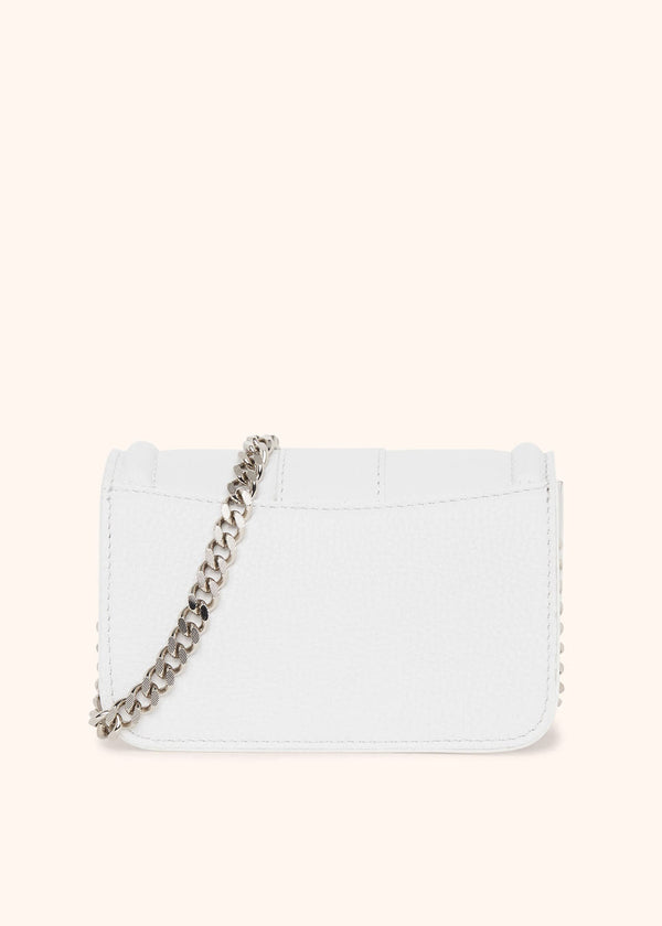 Kiton white mini sofia - bag for woman, in deerskin 2