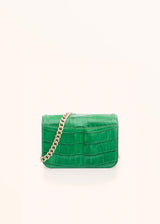 Kiton green mini sofia - bag for woman, in alligator 4