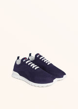 Kiton navy blue shoes for woman, in cotton 2