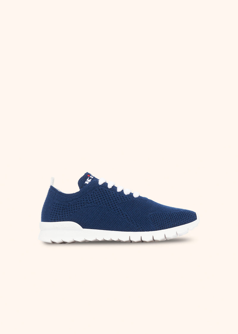 Kiton blue shoes for woman, in cashmere 1