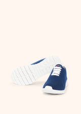 Kiton blue shoes for woman, in cashmere 3