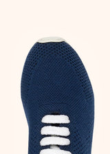 Kiton blue shoes for woman, in cashmere 4