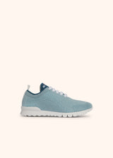 Kiton sky blue shoes for woman, in cashmere 1