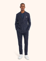 Kiton blue suit for man, in cashmere 2