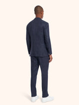 Kiton blue suit for man, in cashmere 3