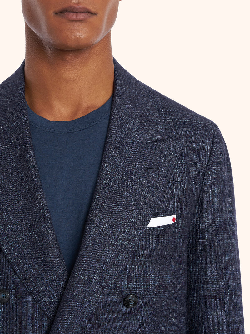 Kiton blue suit for man, in cashmere 4