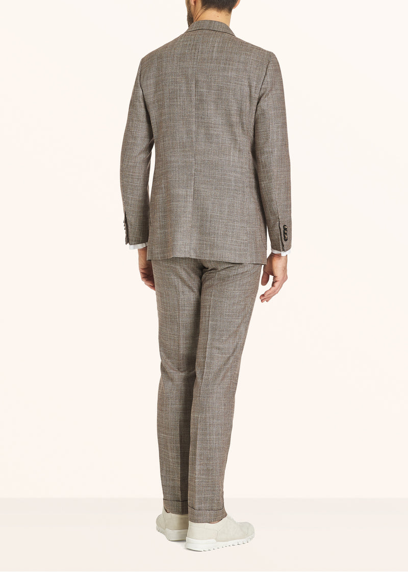 Kiton brown suit for man, in cashmere 3