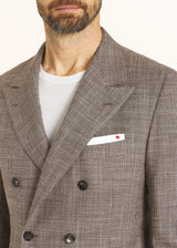 Kiton brown suit for man, in cashmere 4