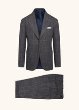 Kiton dark grey suit for man, in cashmere 1