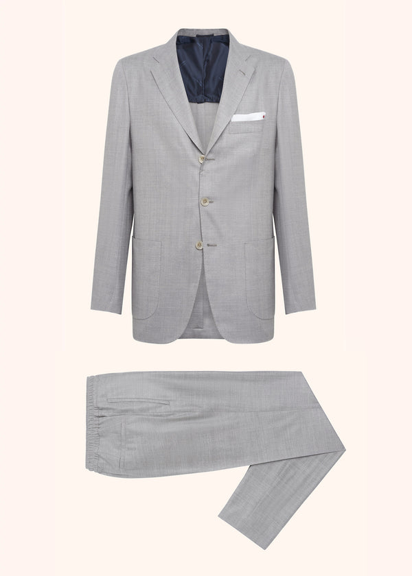 Kiton grey suit for man, in cashmere 1