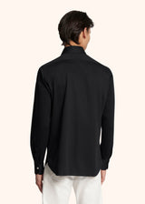 Kiton black shirt for man, in cotton 3