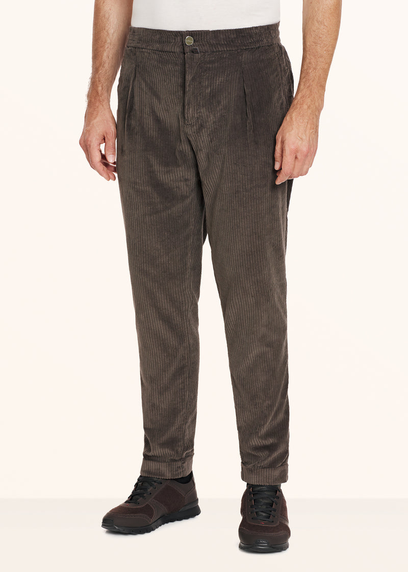 Kiton whiskey trousers for man, in cotton 2