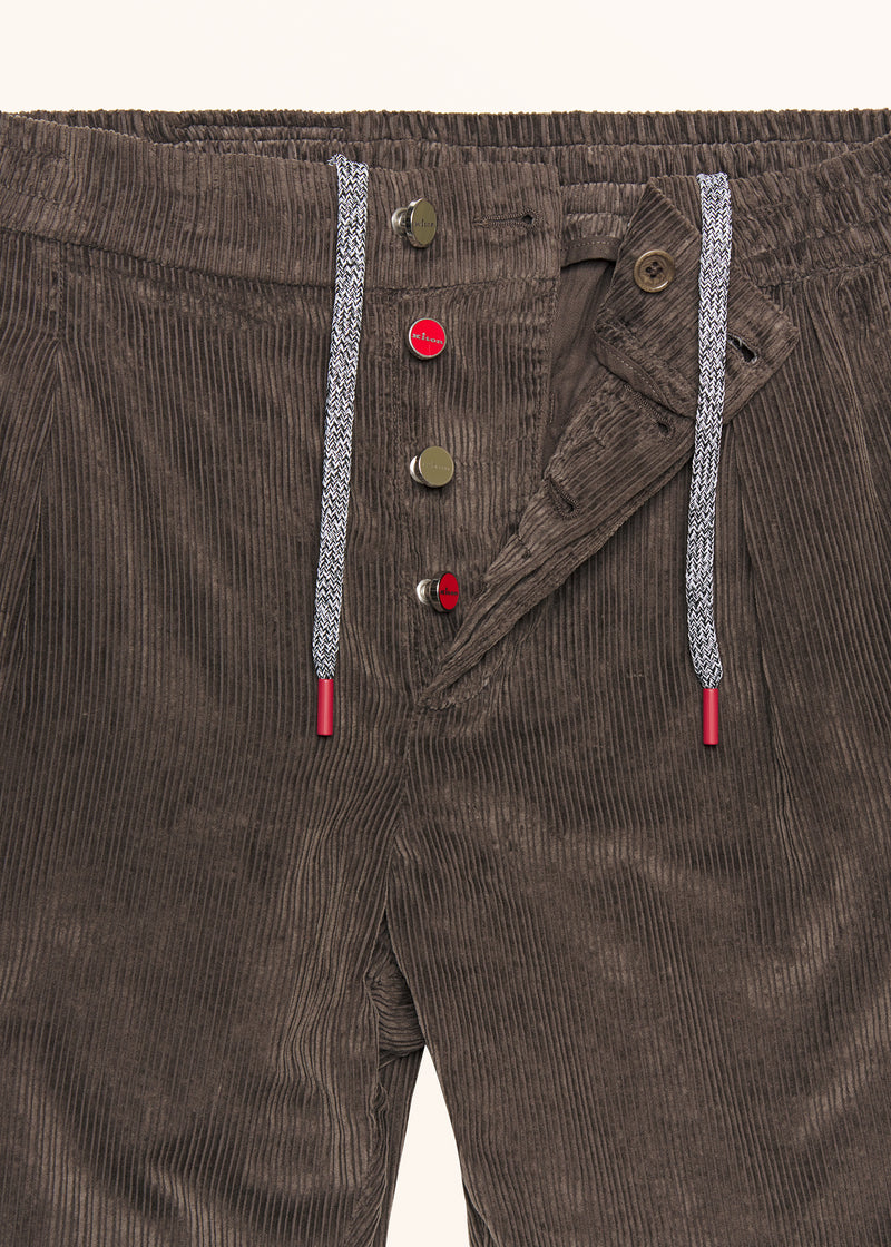 Kiton whiskey trousers for man, in cotton 4