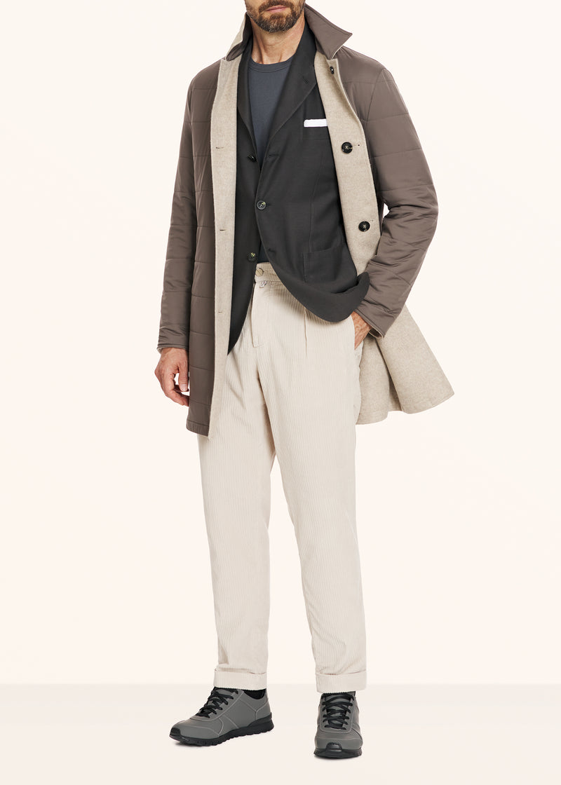 Kiton beige trousers for man, in cotton 5