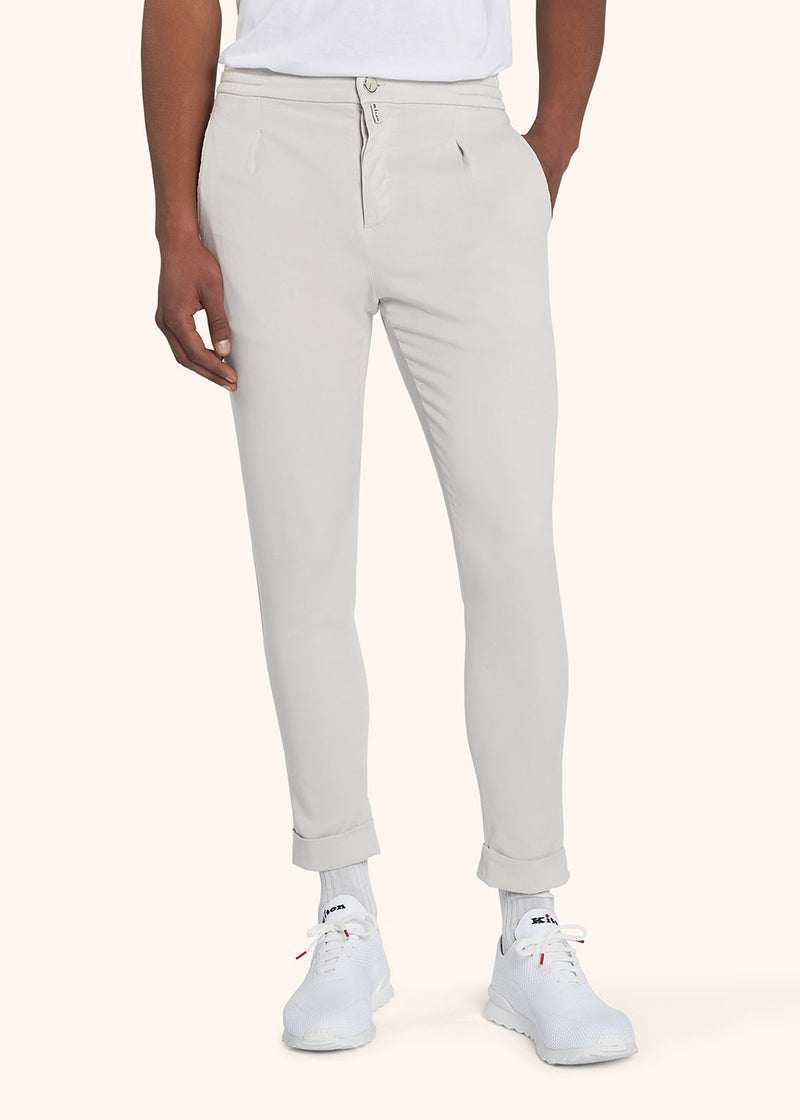 Kiton ice trousers for man, in lyocell 2