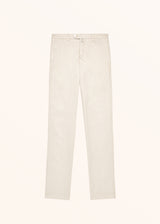 Kiton beige trousers for man, in linen 1