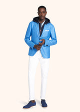Kiton blue jacket for man, in cashmere 5