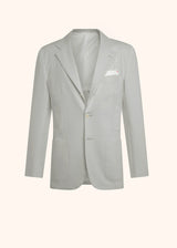 Kiton light grey jacket for man, in cotton 1