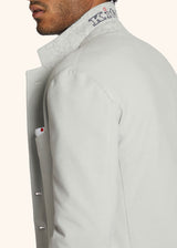 Kiton light grey jacket for man, in cotton 4