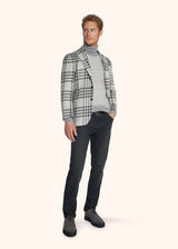 Kiton light grey jacket for man, in cashmere 5