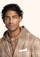 Kiton beige jacket for man, in cashmere 4