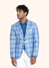 Kiton blue jacket for man, in cashmere 2